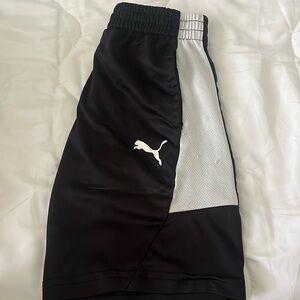 Black puma shorts